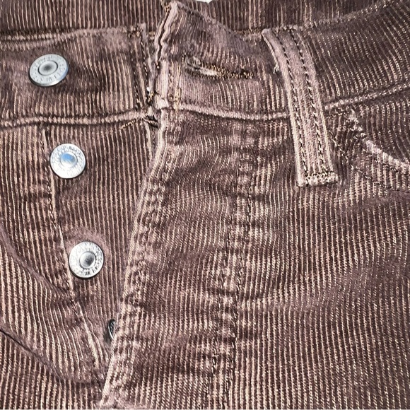Levi’s Wedgie Straight Brown corduroy Jeans Size 24/28 - Picture 9 of 11